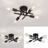 Modern Black Metal 4 Heads Chandelier Pendant Lighting Creative Ceiling Lights jorunhe.com