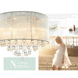 Modern Brushed Fabric Ceiling Light Fixtures Living Room Chandelier Pendant Lamp jorunhe.com