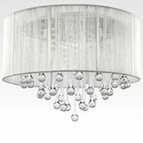 Modern Brushed Fabric Ceiling Light Fixtures Living Room Chandelier Pendant Lamp jorunhe.com