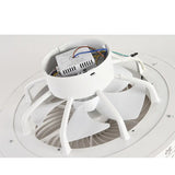 Modern Ceiling Fan with Lighting LED Lights Adjustable Wind Speed Remote Control jorunhe.com