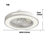 Modern Ceiling Fan with Lighting LED Lights Adjustable Wind Speed Remote Control jorunhe.com