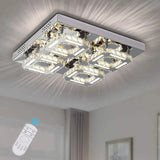 Modern Crystal 53W LED Pendant Lamp Chandelier Flush Mount Ceiling light Decor jorunhe.com