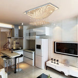 Modern Crystal Ceiling Light 6 Lights Chandelier Living Room Bed Light jorunhe.com