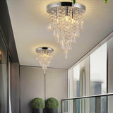 Modern Crystal Ceiling Light Lamp Fitting Pendant Crystal Chandelier Lighting jorunhe.com