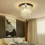 Modern Crystal Ceiling Light Lamp Fitting Pendant Crystal Chandelier Lighting jorunhe.com