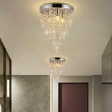 Modern Crystal Ceiling Light Lamp Fitting Pendant Crystal Chandelier Lighting jorunhe.com