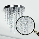 Modern Crystal Ceiling Light Lamp Fitting Pendant Crystal Chandelier Lighting jorunhe.com