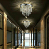 Modern Crystal Glass LED Ceiling Light Flush Mount Chandelier Bedroom Lights H jorunhe.com