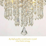 Modern Crystal Glass LED Ceiling Light Flush Mount Chandelier Bedroom Lights H jorunhe.com