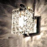 Modern Crystal LED Wall Light Aisle Bedside Lamp Single Head Wall Lamp