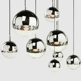 Modern Glass Round Ceiling Light Pendant Lamp Ceiling Fixture Chandelier jorunhe.com