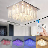 Modern LED Crystal Ceiling Light Fixtures Living Room Hanging Chandelier Decor jorunhe.com