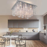 Modern LED Crystal Ceiling Light Fixtures Living Room Hanging Chandelier Decor jorunhe.com