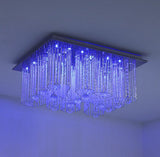 Modern LED Crystal Ceiling Light Fixtures Living Room Hanging Chandelier Decor jorunhe.com