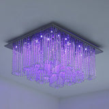 Modern LED Crystal Ceiling Light Fixtures Living Room Hanging Chandelier Decor jorunhe.com