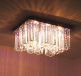 Modern LED Crystal Ceiling Light Fixtures Living Room Hanging Chandelier Decor jorunhe.com