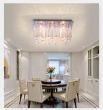 Modern LED Crystal Ceiling Light Fixtures Living Room Hanging Chandelier Decor jorunhe.com