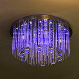 Modern LED Crystal Ceiling Light Flush Mount Crystal Chandelier Decor jorunhe.com