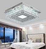 Modern LED Crystal Ceiling Light Flush Mount Crystal Chandelier jorunhe.com