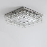 Modern LED Crystal Ceiling Light Flush Mount Crystal Chandelier jorunhe.com