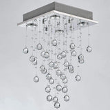 Modern LED Crystal Raindrop Ceiling Light Fixtures Living Room GU10 Chandelier jorunhe.com