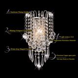 Modern LED Crystal Wall Lights Sconce Aisle/Beside Lights Wall lamp Fixtures jorunhe.com