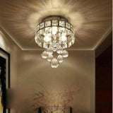 Modern Luxury Crystal LED Ceiling Light Lamp Fitting Pendant Chandelier Decor