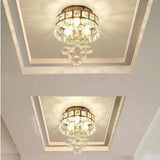 Modern Luxury Crystal LED Ceiling Light Lamp Fitting Pendant Chandelier Decor jorunhe.com