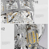 Modern Luxury Crystal LED Ceiling Light Lamp Fitting Pendant Chandelier Decor jorunhe.com