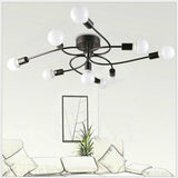 Modern Metal 9 Head Chandelier Pendant Lighting Creative Ceiling Lights Decor jorunhe.com