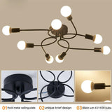 Modern Metal 9 Head Chandelier Pendant Lighting Creative Ceiling Lights Decor jorunhe.com