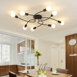 Modern Metal 9 Head Chandelier Pendant Lighting Creative Ceiling Lights Decor jorunhe.com