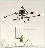 Modern Metal 9 Head Chandelier Pendant Lighting Creative Ceiling Lights Decor jorunhe.com