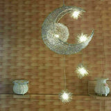 Modern Moon Star LED Pendant Lamp Chandeliers Light For Children Bedroom Decor jorunhe.com