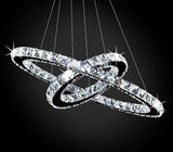 Modern Oval Crystal 48W LED Pendant Lamp Chandelier Ceiling light Fixture