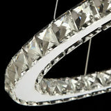 Modern Oval Crystal 48W LED Pendant Lamp Chandelier Ceiling light Fixture jorunhe.com