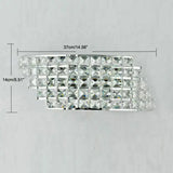 Modern Rhombu K9 Crystal LED Indoor Wall Sconce Wall Lights Fitting Light Decor jorunhe.com