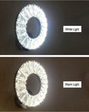 Modern Ring Crystal 12W LED Wall Lights Sconce Lighting Bedside Lamp Decor jorunhe.com