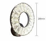 Modern Ring Crystal 12W LED Wall Lights Sconce Lighting Bedside Lamp Decor jorunhe.com