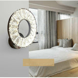 Modern Ring Crystal 12W LED Wall Lights Sconce Lighting Bedside Lamp Decor jorunhe.com