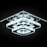 Modern Square 30cm 36W LED Crystal Ceiling Lights Chandeliers Aisle Light jorunhe.com