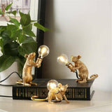 Modern Table Lamp Mouse Desk Light Bedside Resin Lamps Sitting Decor jorunhe.com