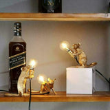 Modern Table Lamp Mouse Desk Light Bedside Resin Lamps Sitting Decor jorunhe.com