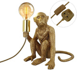 Modern Table Lamp, Monkey Desk Lamp, Creative Table Lamp , Resin Sitting Monkey Lighting Fixture for Living Room, Bedroom, Office jorunhe.com