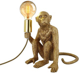 Modern Table Lamp, Monkey Desk Lamp, Creative Table Lamp , Resin Sitting Monkey Lighting Fixture for Living Room, Bedroom, Office jorunhe.com