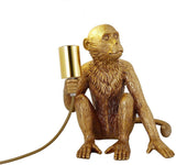 Modern Table Lamp, Monkey Desk Lamp, Creative Table Lamp , Resin Sitting Monkey Lighting Fixture for Living Room, Bedroom, Office jorunhe.com