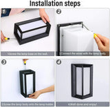 NEW IP65 Acrylic 18W LED Wall Lights Indoor/Outdoor Garden Down Wall Lamp jorunhe.com