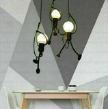 Swing Figure Industrial Loft Chandelier 3 Head Pendant Light Lamp Retro Iron jorunhe.com