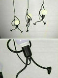 Swing Figure Industrial Loft Chandelier 3 Head Pendant Light Lamp Retro Iron jorunhe.com