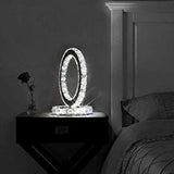 Table Lamp, LED Crystal Table Lamps, Decorative Bedside Nightstand Desk Lamp Shade for Bedroom, Living Room, Dining Room, Kitchen jorunhe.com